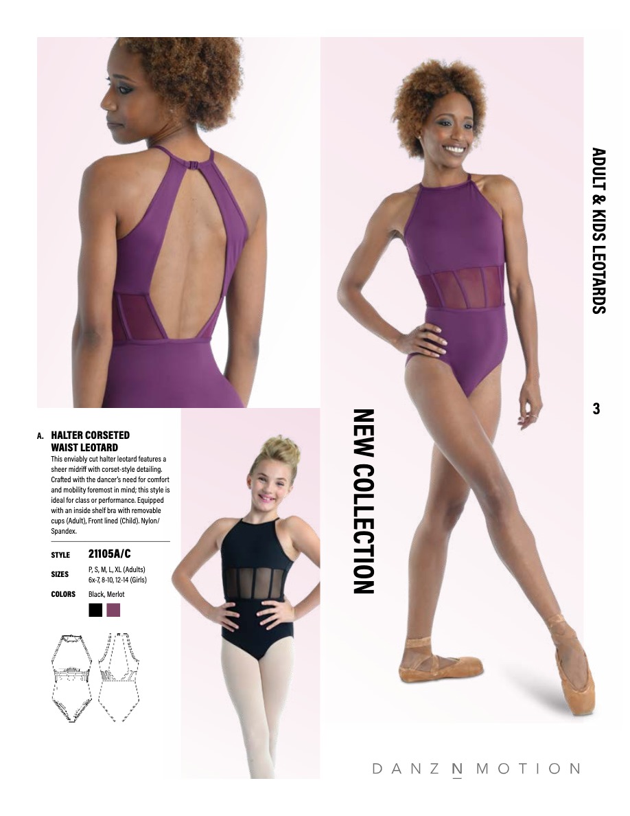 Halter Corseted Waist Leotard